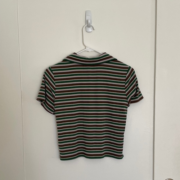 Jaded London Mila Stripe Polo Shirt UK 8/ US S - Picture 8 of 9